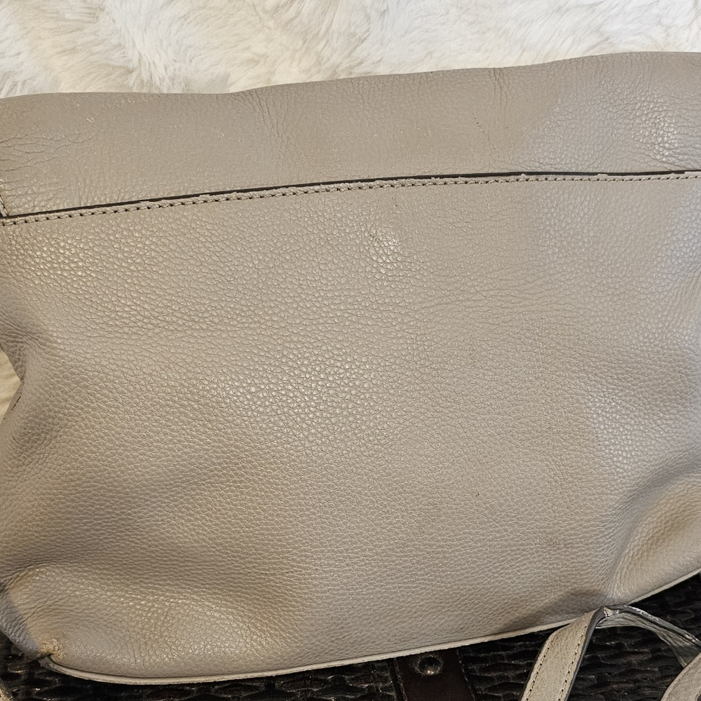 Tory Burch Gray Leather Crossbody Bag - Picture 11 of 13